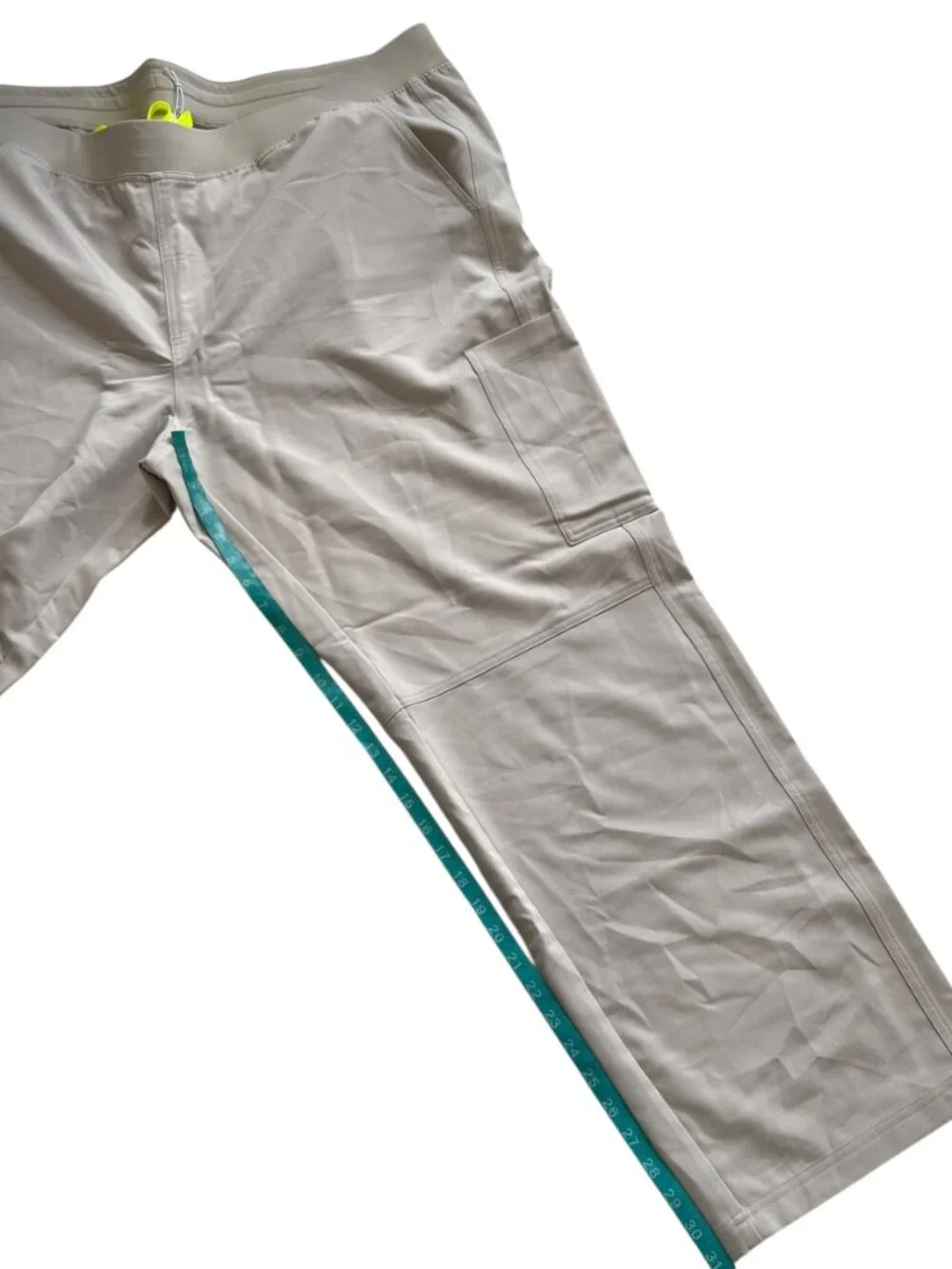 Figs Scrub pants Axim khaki beige mens 5XLT tall drawstring elastic waist
